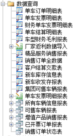 用勤哲Excel服务器开发4S店新车销售系统 - 系统主要报表